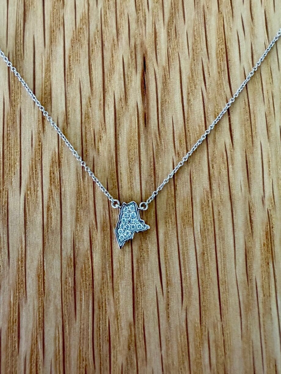Diamond Maine Pendant Necklace